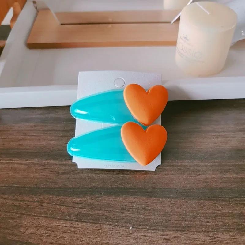 2PC Colorful Heart BB Hairpin Hair Claw Clips Grips Cute Accessory for Girls Women Children Kids Gift Crab Clip
2PC Colorful Heart BB Hairpin Hair Claw Clips Grips Cute Accessory for Girls Women Children Kids Gift Crab Clip