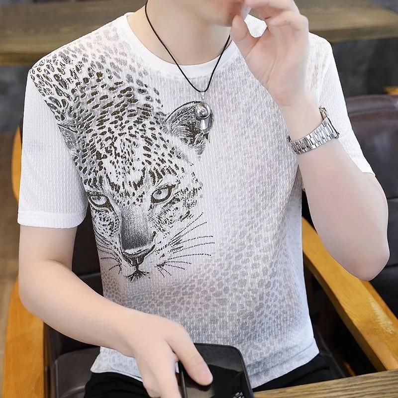Mens Leopard Head Print Short-Sleeve Crew Neck T-Shirt M белый
Mens Leopard Head Print Short-Sleeve Crew Neck T-Shirt M белый
