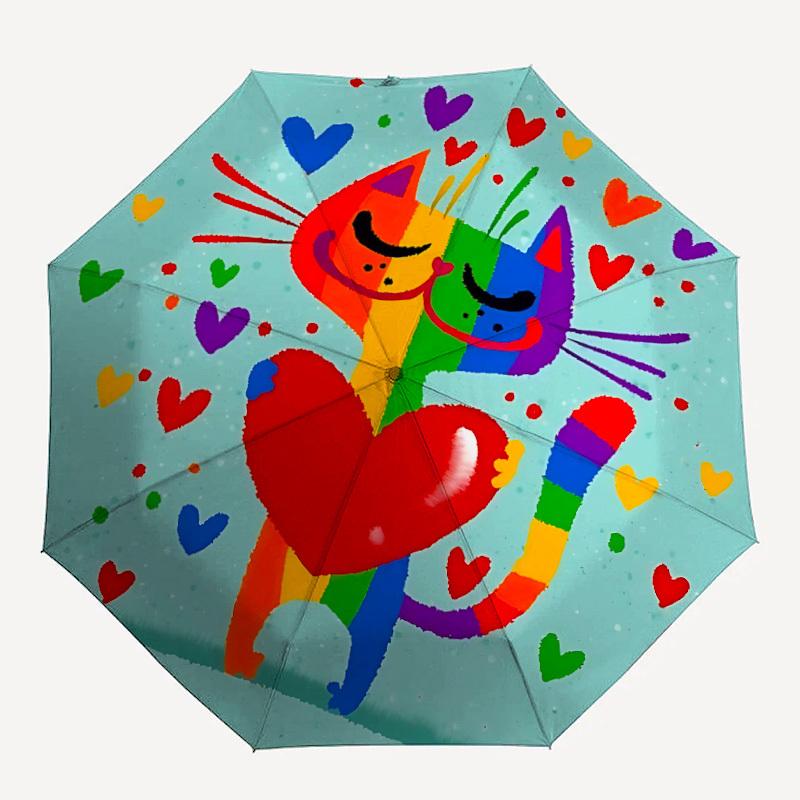 1pc Rainbow Cats Automatic Open/close Umbrella, 8-Rib sturdy structure, Auto Folding/Opening, Portable Travel Umbrella for Women,225
1pc Rainbow Cats Automatic Open/close Umbrella, 8-Rib sturdy structure, Auto Folding/Opening, Portable Travel Umbrella for Women,225