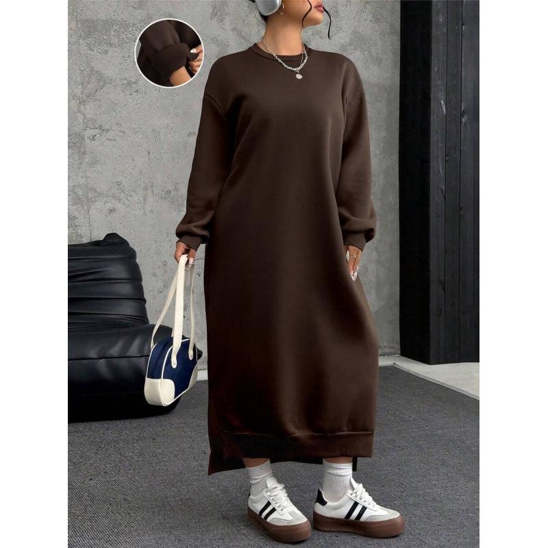 Women s Solid Crew Neck Sweatshirt Dress - Pure Color, Cross-Border Style 2XL
Women s Solid Crew Neck Sweatshirt Dress - Pure Color, Cross-Border Style 2XL