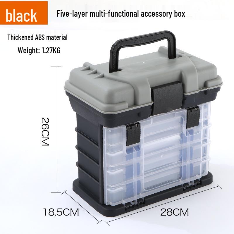 Five-Layer Handheld Fishing Lure Box - Drawer-Type ABS Storage for Fishing Gear
Five-Layer Handheld Fishing Lure Box - Drawer-Type ABS Storage for Fishing Gear