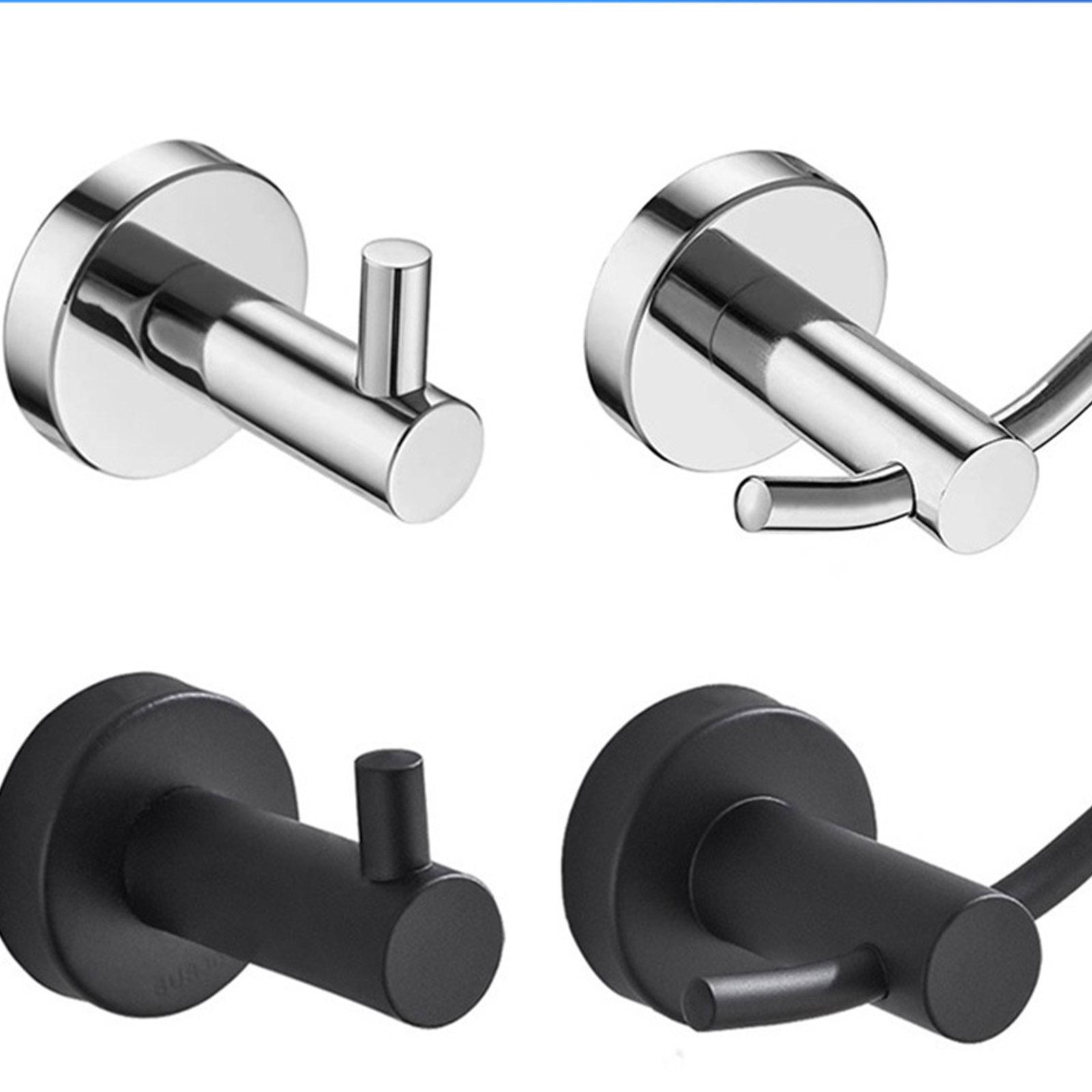 304 stainless steel bathroom clothes hook hotel project black bathrobe hook door wall hanging metal hook B hook-bright
304 stainless steel bathroom clothes hook hotel project black bathrobe hook door wall hanging metal hook B hook-bright