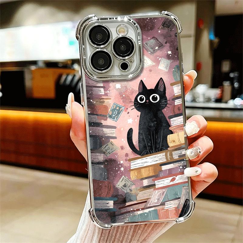 Cute Cat Bookshelf Interesting Soft Phone Case For iPhone 15 16 17 Air 14 Pro Max 16E Plus 13 12 Mini Plating Anti-Fall Fundas iPhone 13 Mini
Cute Cat Bookshelf Interesting Soft Phone Case For iPhone 15 16 17 Air 14 Pro Max 16E Plus 13 12 Mini Plating Anti-Fall Fundas iPhone 13 Mini