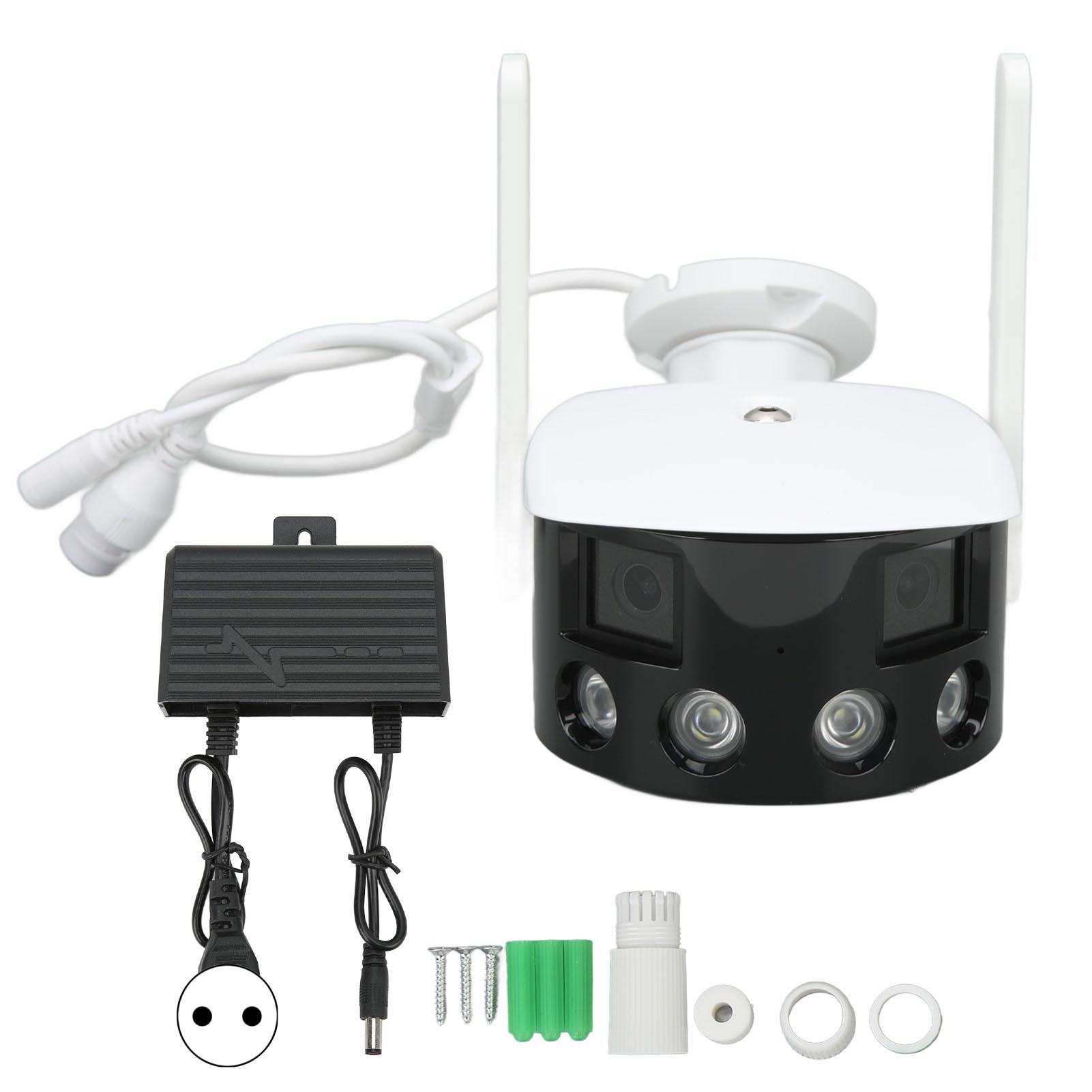 Двооб єктивна камера HD 180 градусів Огляд 4MP WIFI IP65 Водонепроникна 2-стороння домофонна система відстеження руху Спостереження EU Plug
Двооб єктивна камера HD 180 градусів Огляд 4MP WIFI IP65 Водонепроникна 2-стороння домофонна система відстеження руху Спостереження EU Plug
