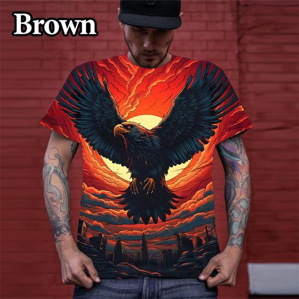 Personality Cool Short Sleeve Hip Hop Animal Eagle 3D Printing Casual Printed Men s and Women s T-Shirt Fashion Round Neck Tee XXXL небо синє кольору
Personality Cool Short Sleeve Hip Hop Animal Eagle 3D Printing Casual Printed Men s and Women s T-Shirt Fashion Round Neck Tee XXXL небо синє кольору
