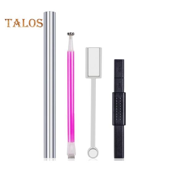 4 шт. очень большой магнит для ногтей с кошачьими глазами, гель-лак с двойной головкой, магнитная палочка для ногтей, многофункциональный длинный магнит для самостоятельного маникюра, крепкие ногти Sets