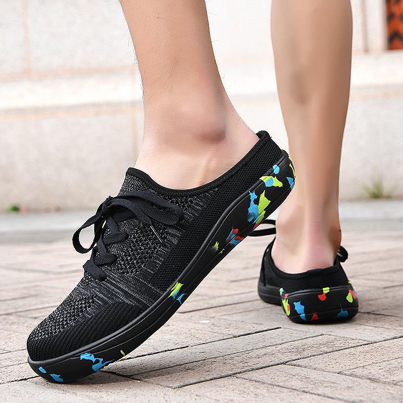 New breathable casual shoes lightweight one-pedal fly-woven shoes wide-headed socks shoes zero drop non-slip barefoot shoes 36 чорний
New breathable casual shoes lightweight one-pedal fly-woven shoes wide-headed socks shoes zero drop non-slip barefoot shoes 36 чорний