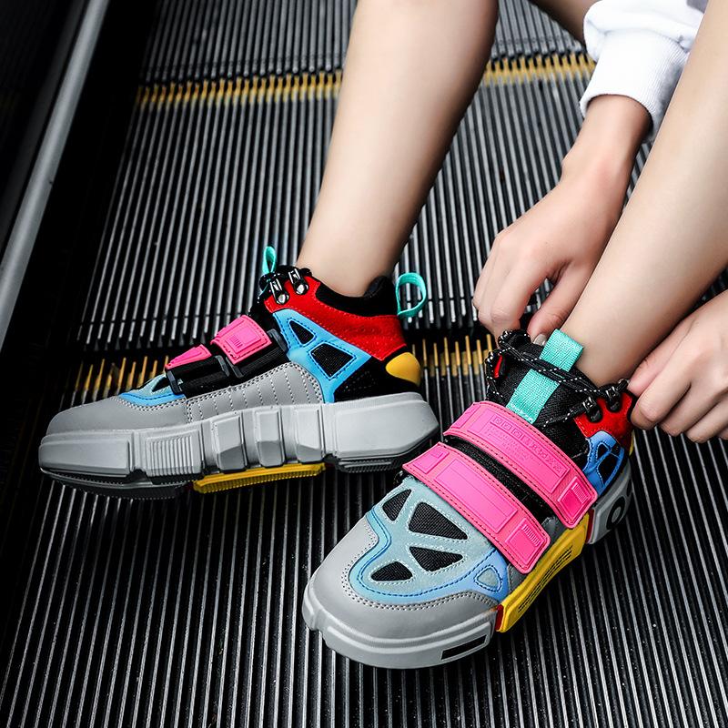 Spring and autumn fashion week retro men s color matching dad shoes couple models medium and high-top national tide versatile thick baseplate shoes 36 розовый
Spring and autumn fashion week retro men s color matching dad shoes couple models medium and high-top national tide versatile thick baseplate shoes 36 розовый