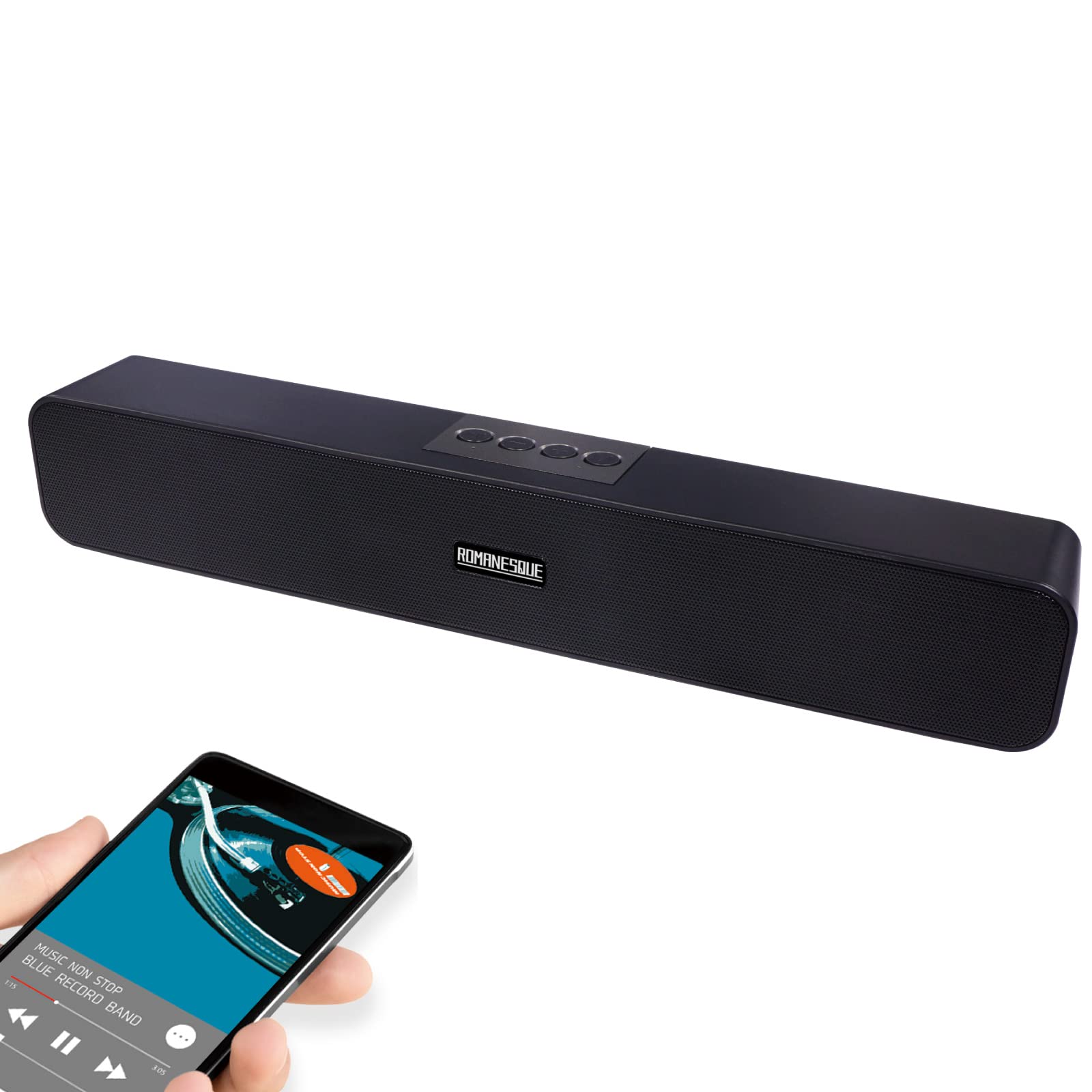 Беспроводной динамик Bluetooth портативный динамик для телевизора компьютер ПК смартфон MP3 WAV USB SD карта мощный (черный)
Беспроводной динамик Bluetooth портативный динамик для телевизора компьютер ПК смартфон MP3 WAV USB SD карта мощный (черный)