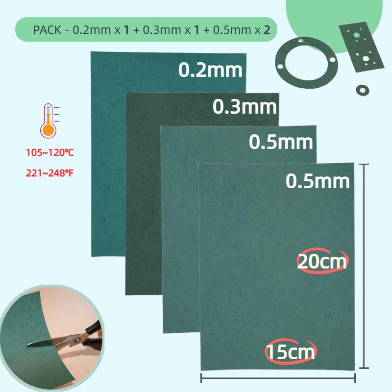 Gasket Paper Sheets 20x15cm|Tear-Resistant Heatproof Oil-Resistant DIY Engine Gaskets Scooter Motorcycle Lawnmower Chainsaw
Gasket Paper Sheets 20x15cm|Tear-Resistant Heatproof Oil-Resistant DIY Engine Gaskets Scooter Motorcycle Lawnmower Chainsaw