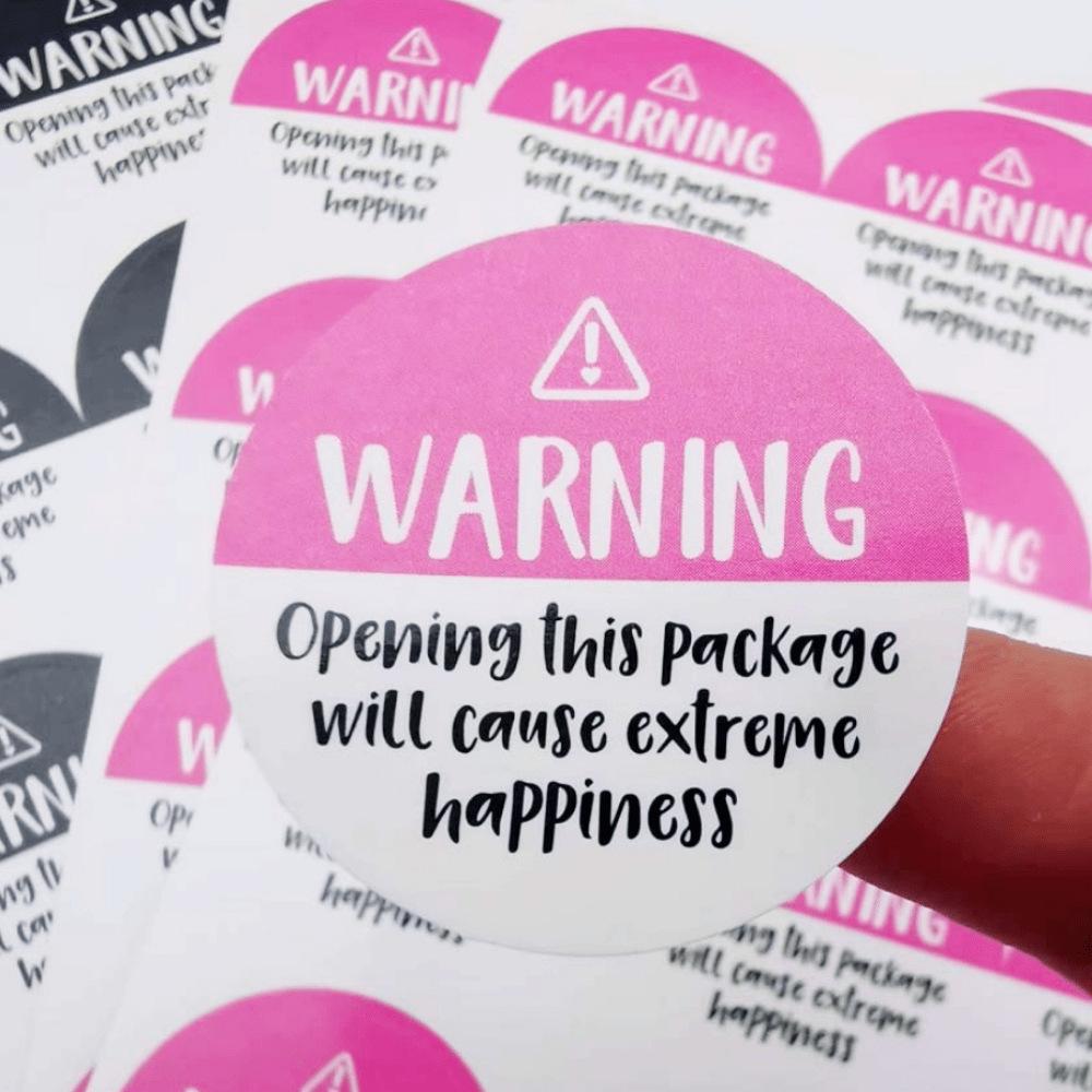120pcs 1.5inch Pink Black White Adorable Warning Sticker Labels Extreme happiness Labels for Business Gift Wrapping Decoration
120pcs 1.5inch Pink Black White Adorable Warning Sticker Labels Extreme happiness Labels for Business Gift Wrapping Decoration