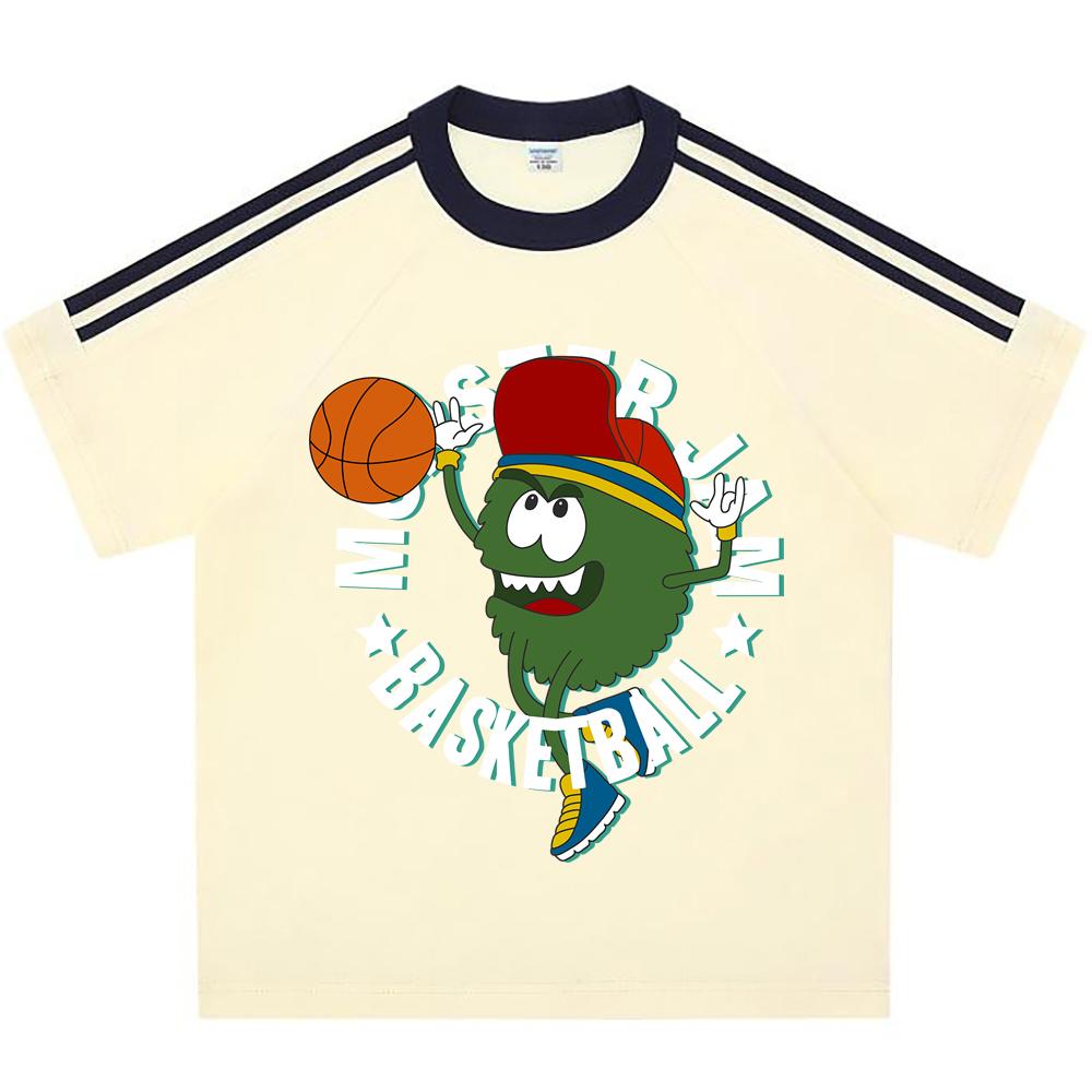 Kids 100% Cotton T-shirts Boys And Girls 200 GSM Cotton Tees monster playing basketball Cartoon Print Child Tshirts 110 абрикосовый
Kids 100% Cotton T-shirts Boys And Girls 200 GSM Cotton Tees monster playing basketball Cartoon Print Child Tshirts 110 абрикосовый