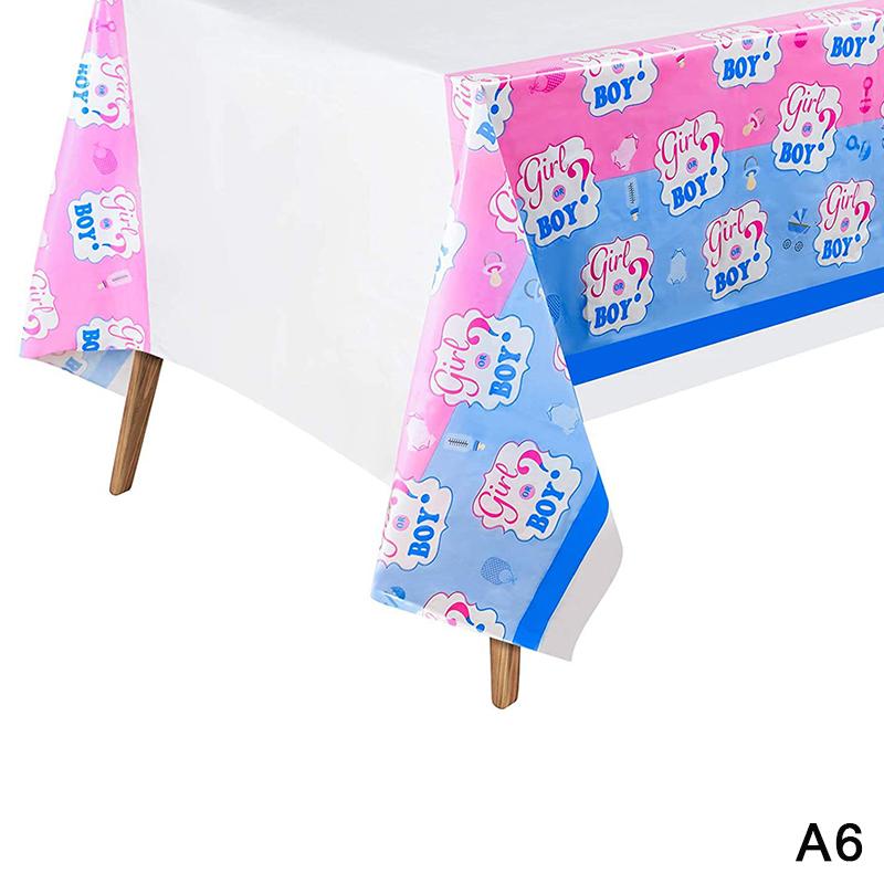 Gender Reveal Tablecloth - Pink & Blue Rectangular Plastic Table Cover, for Baby Shower, Baptism, Birthday Party Decorations
Gender Reveal Tablecloth - Pink & Blue Rectangular Plastic Table Cover, for Baby Shower, Baptism, Birthday Party Decorations