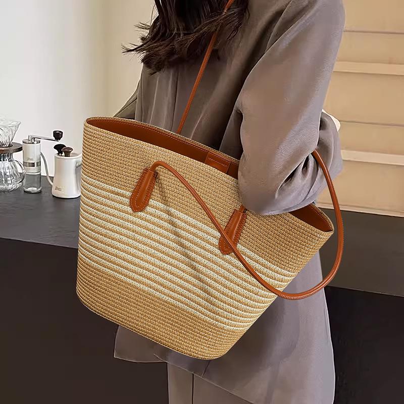 Tote Bag Woven Bag Women S Bag Handbag Large Capacity Versatile Shoulder Commuter Bag
Tote Bag Woven Bag Women S Bag Handbag Large Capacity Versatile Shoulder Commuter Bag