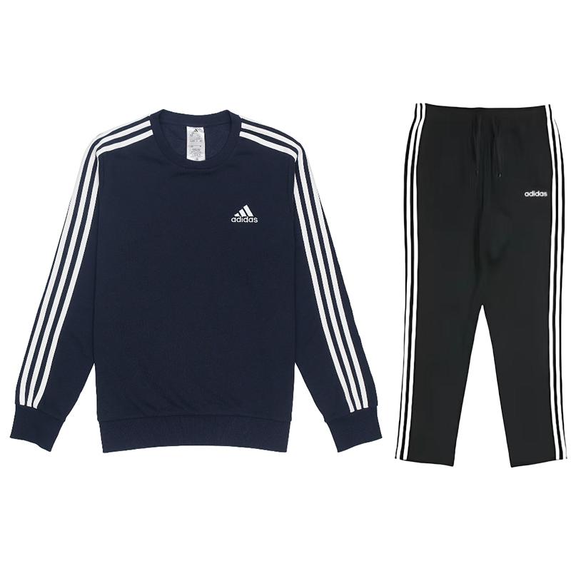 Adidas High Street Solid Color Simple Stripe Logo Print Long Sleeve Tie Waist Straight Leg Pants Hoodie Set Unisex Sets GK9079+EI9761 XL
Adidas High Street Solid Color Simple Stripe Logo Print Long Sleeve Tie Waist Straight Leg Pants Hoodie Set Unisex Sets GK9079+EI9761 XL