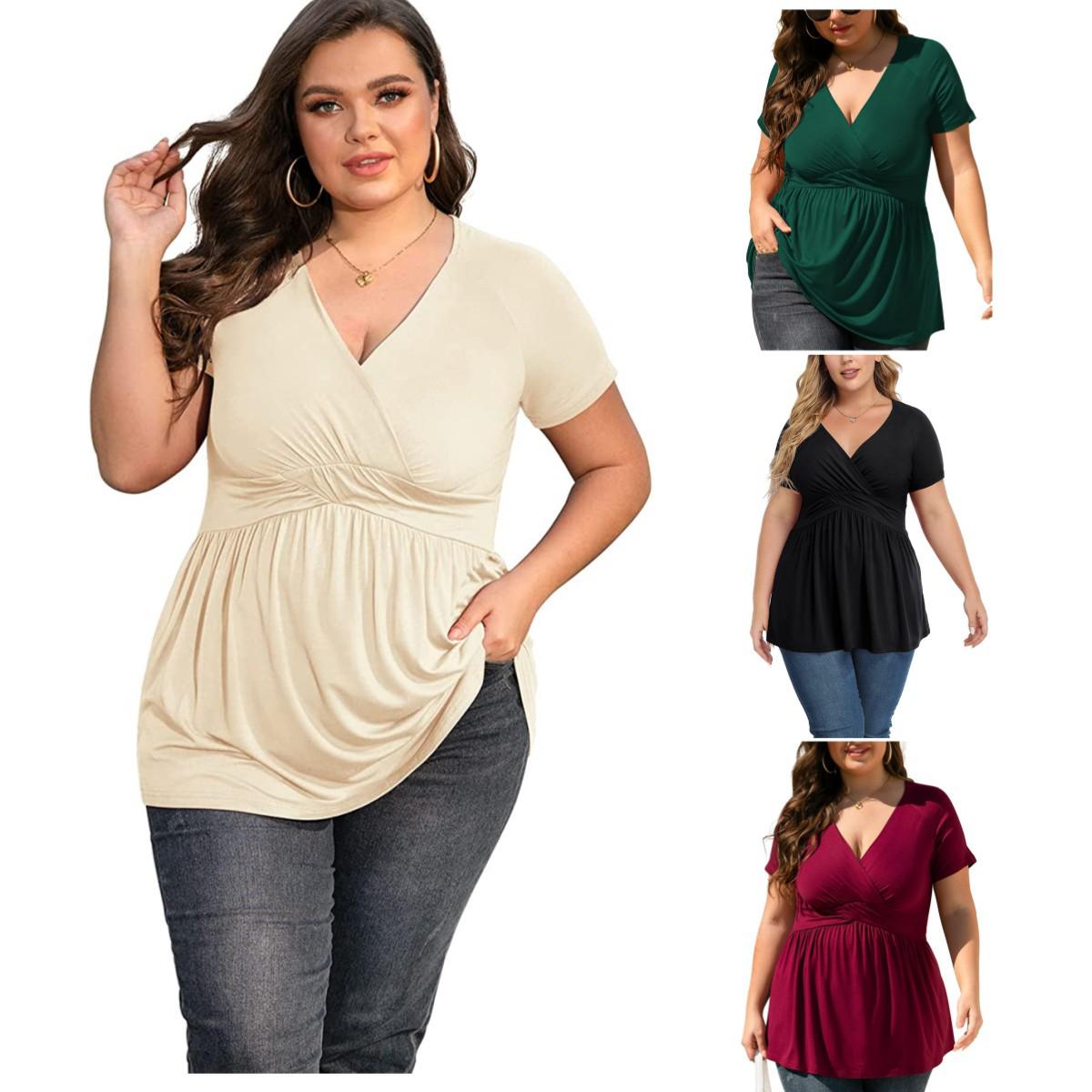 2023 Spring/Summer Women s Plus Size V-Neck T-Shirt - Hot-Selling Fashion Top XL темно-зелений колір
2023 Spring/Summer Women s Plus Size V-Neck T-Shirt - Hot-Selling Fashion Top XL темно-зелений колір