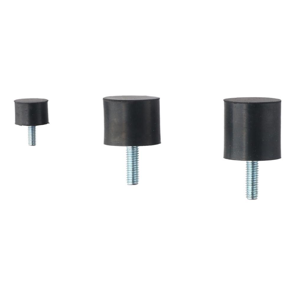 4Pcs M4 M6 M8 Thread Vibration Isolators Black Crash Pad Damper Cylindrical Shock Absorber Boat Car M4x15x10mm
4Pcs M4 M6 M8 Thread Vibration Isolators Black Crash Pad Damper Cylindrical Shock Absorber Boat Car M4x15x10mm