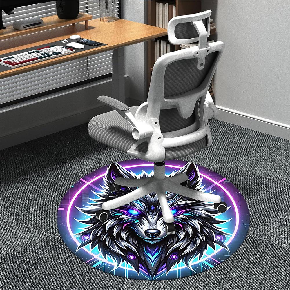 1pc Wolf Neon Office Round Area Rug, Under Office Chairs Bedroom Living Room Home Decor, Room Deco, Available in Various Sizes 096 80cm by 80cm
1pc Wolf Neon Office Round Area Rug, Under Office Chairs Bedroom Living Room Home Decor, Room Deco, Available in Various Sizes 096 80cm by 80cm
