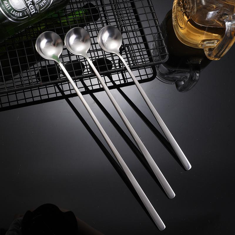 Long-handled Seasoning Mixer Cocktail Spoon Ice Spoon Ice Cream Cake DessertHousehold Coffee Spoon 19.5cm
Long-handled Seasoning Mixer Cocktail Spoon Ice Spoon Ice Cream Cake DessertHousehold Coffee Spoon 19.5cm