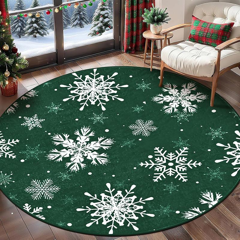 1pc Christmas round carpet: snow tree, snowflakes, festive floor decoration designed for Merry Christmas.. 60cm
1pc Christmas round carpet: snow tree, snowflakes, festive floor decoration designed for Merry Christmas.. 60cm