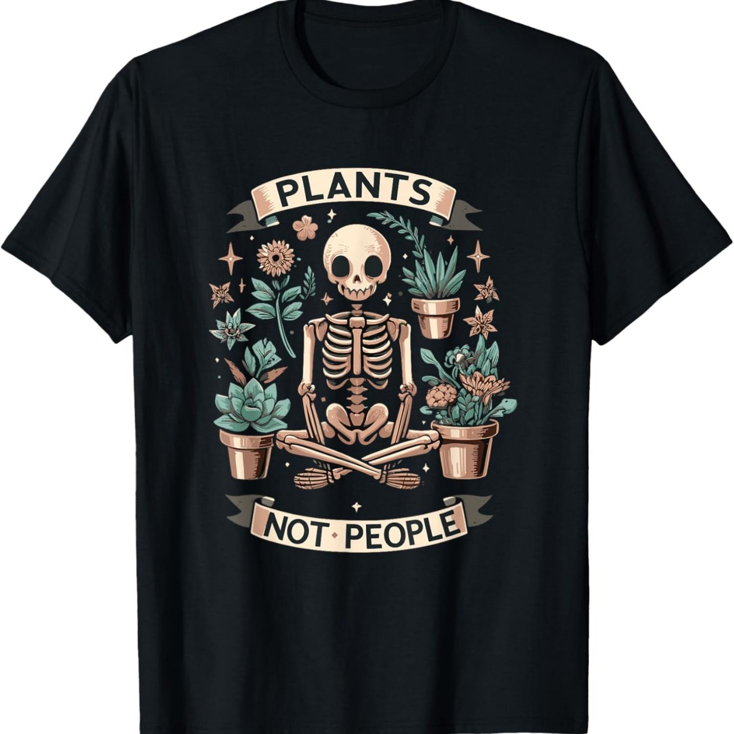 Plant Lover Skeleton Design - Plants Not People T-Shirt(2) S
Plant Lover Skeleton Design - Plants Not People T-Shirt(2) S