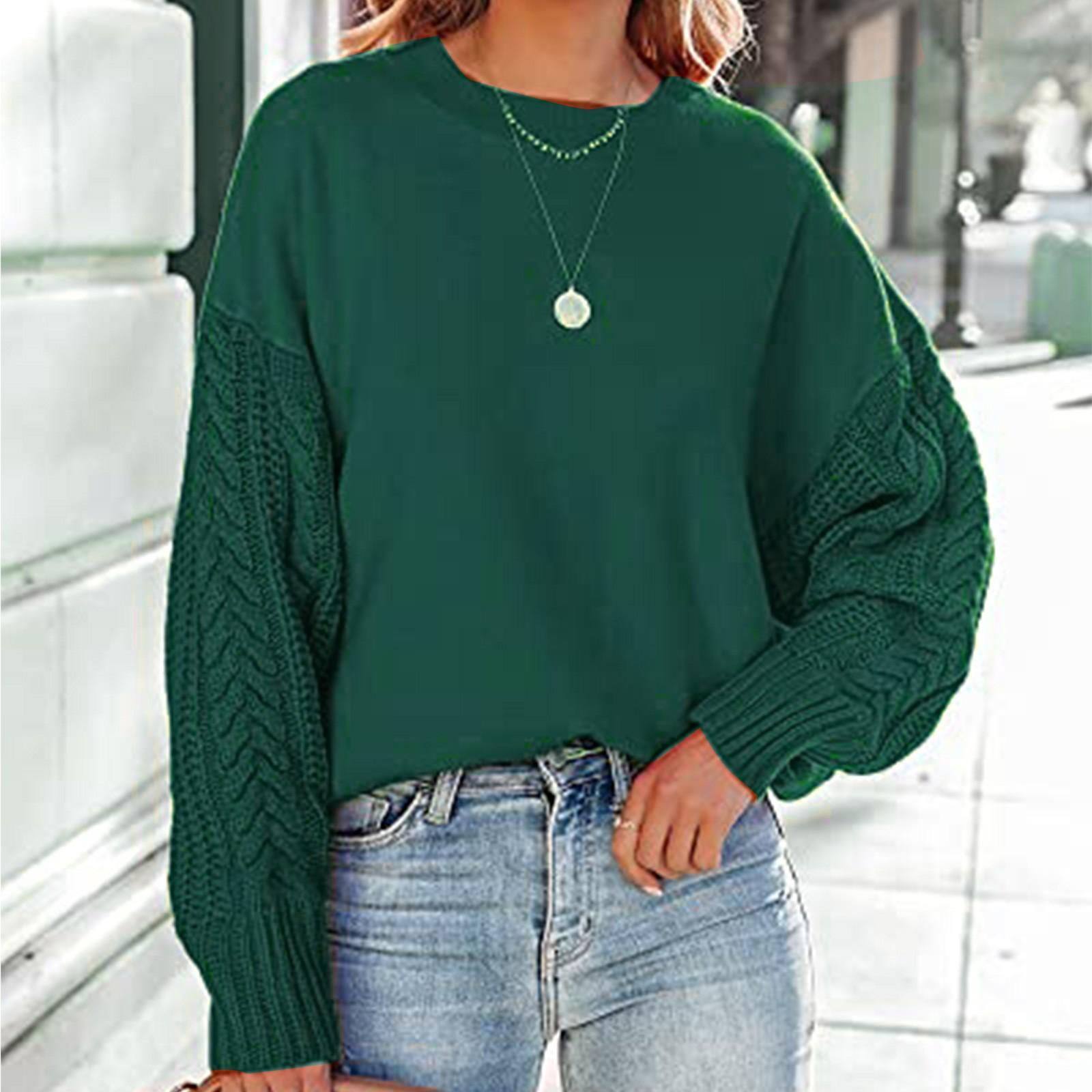 Winter Women s Oversized Long Sleeve Sweater Casual Crewneck Tunic Pullover Jumper Knit Tops L зелений
Winter Women s Oversized Long Sleeve Sweater Casual Crewneck Tunic Pullover Jumper Knit Tops L зелений