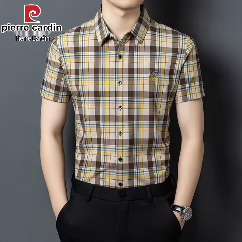 Pierre Cardin Men s Plaid Short-Sleeve Business Casual Shirt M
Pierre Cardin Men s Plaid Short-Sleeve Business Casual Shirt M