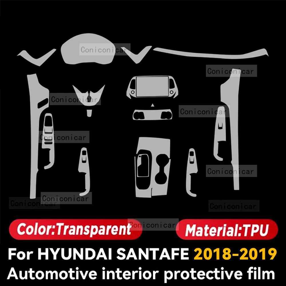For Hyundai SANTAFE 2018 Car Interior Protection Anti-Scratch TPU Film trument Center Control Navigation Accessories Right rudder
For Hyundai SANTAFE 2018 Car Interior Protection Anti-Scratch TPU Film trument Center Control Navigation Accessories Right rudder