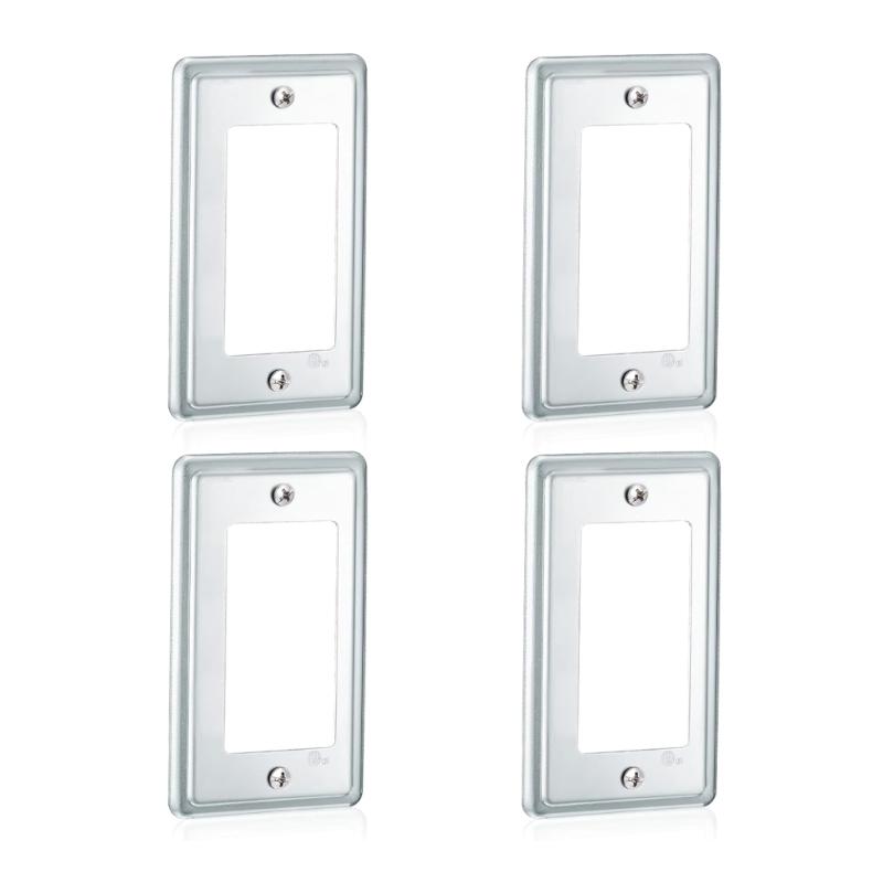 4Pcs Multipurpose Rectangular Metal Outlet Covers Convenient Accessory for 4x2Inch Electrical Box Enclosures Daily Use 1
4Pcs Multipurpose Rectangular Metal Outlet Covers Convenient Accessory for 4x2Inch Electrical Box Enclosures Daily Use 1