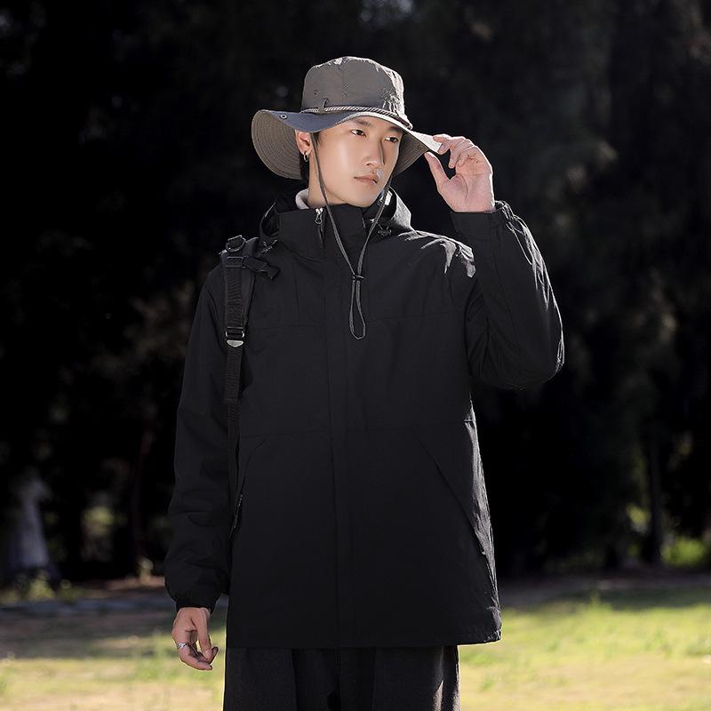 Windproof Waterproof 3-in-1 Storm Jacket with Detachable Hood - Couples Casual Outerwear L
Windproof Waterproof 3-in-1 Storm Jacket with Detachable Hood - Couples Casual Outerwear L