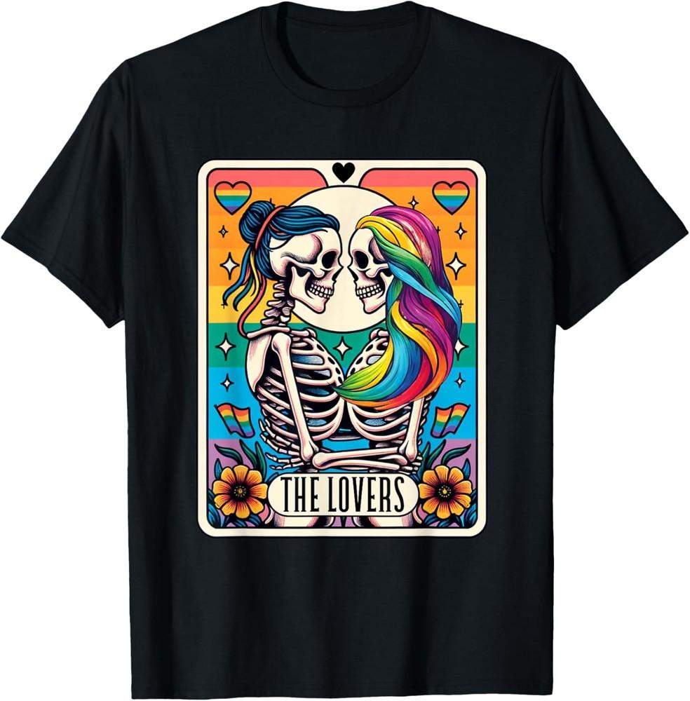 Tarot Card The Lovers Rainbow Kissing Lesbian Skeletons T-Shirt Unisex T-Shirt XXXL
Tarot Card The Lovers Rainbow Kissing Lesbian Skeletons T-Shirt Unisex T-Shirt XXXL