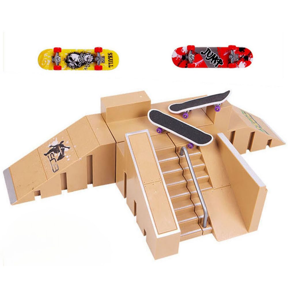 ideamall Finger Skateboard Tech Deck Finger Skateboard Mini Skateboard Park Skate Set of 2 (Beige)
ideamall Finger Skateboard Tech Deck Finger Skateboard Mini Skateboard Park Skate Set of 2 (Beige)