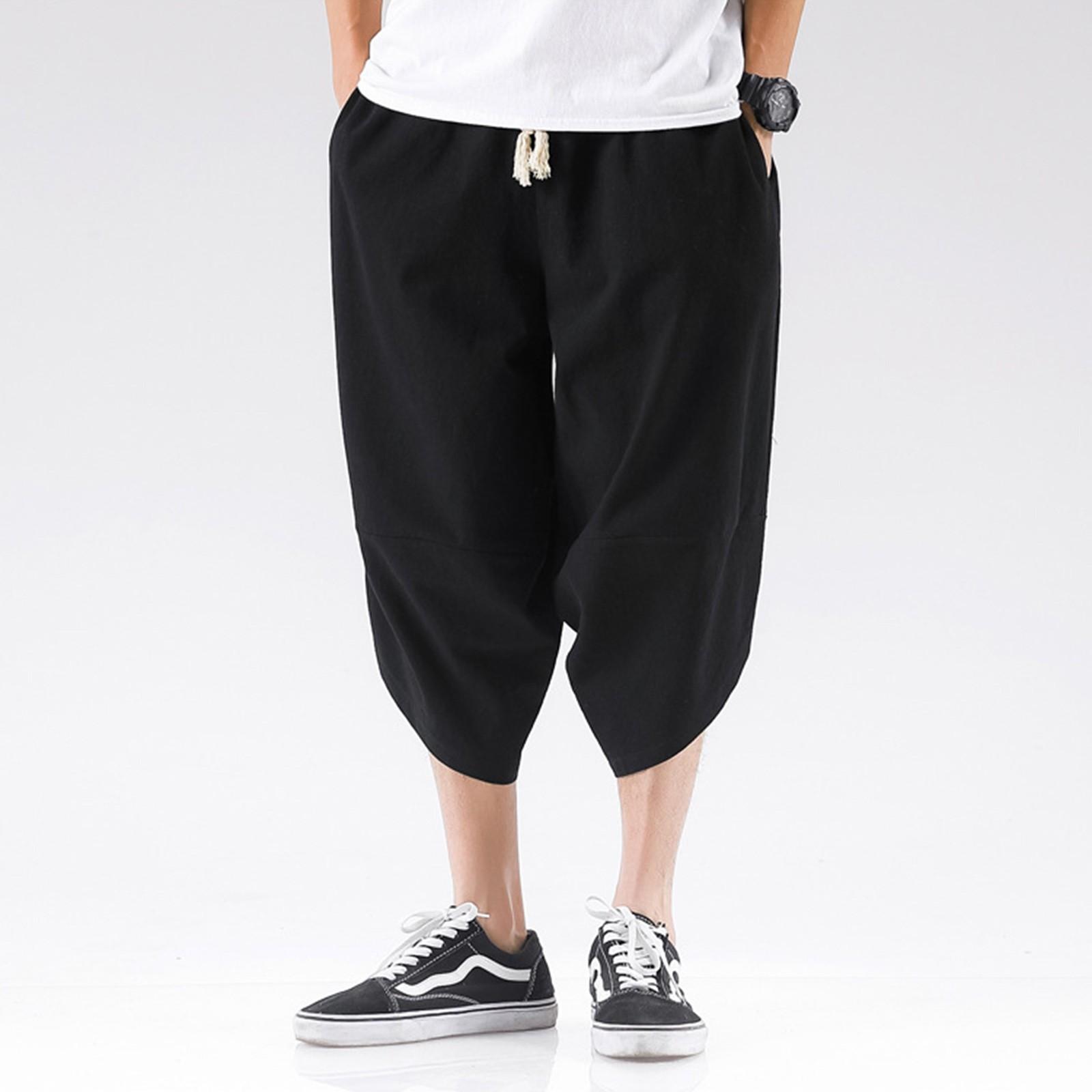 Men s Summer Fashion Leisure Color Cotton Linen Loose Calf-Length Pants XXXXL чёрный
Men s Summer Fashion Leisure Color Cotton Linen Loose Calf-Length Pants XXXXL чёрный