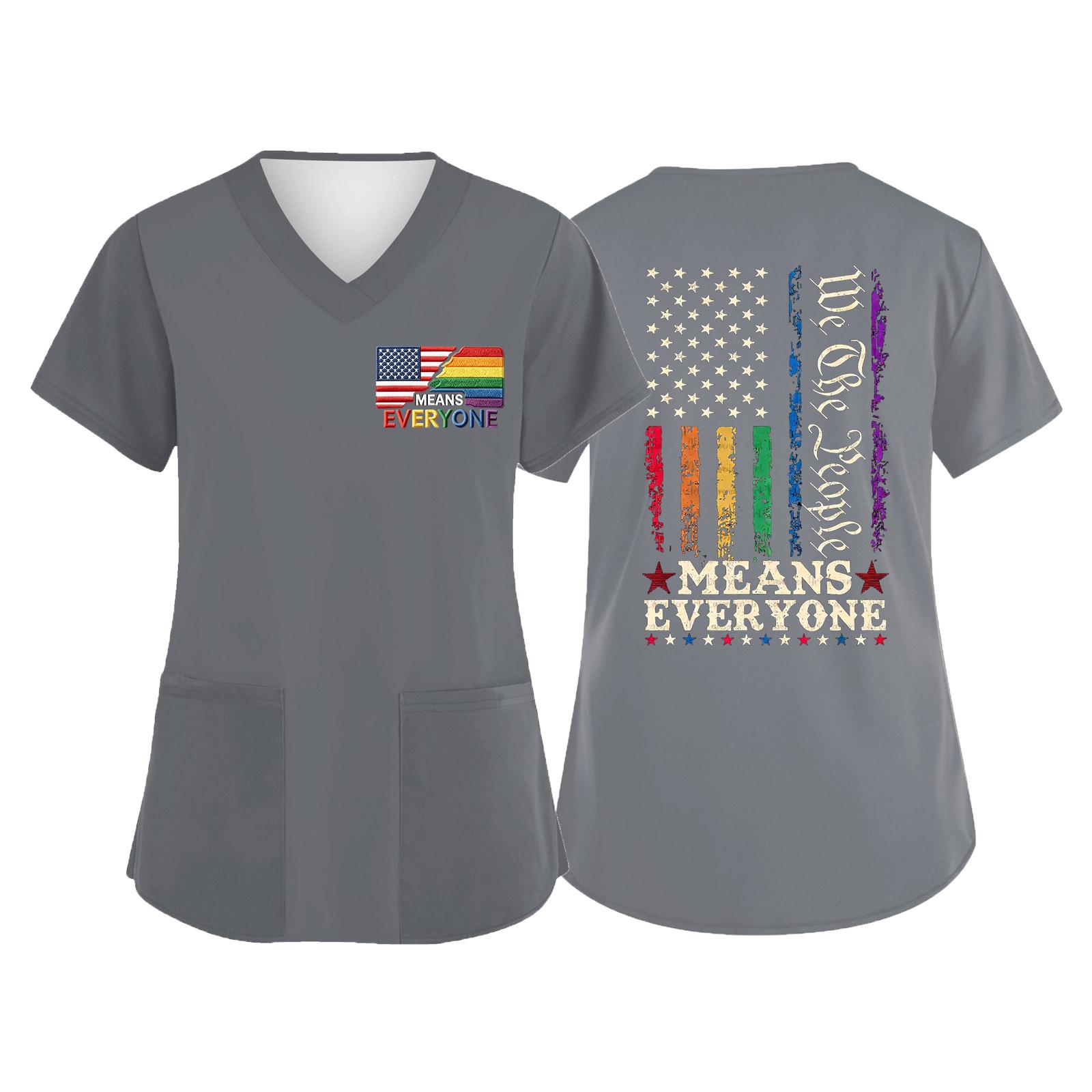 Women s V Neck Short Sleeve Work Shirt with Pockets Independence Day Printed Top Medical Scrub Uniform for Caregivers and Healthcare Professionals XXXXXL
Women s V Neck Short Sleeve Work Shirt with Pockets Independence Day Printed Top Medical Scrub Uniform for Caregivers and Healthcare Professionals XXXXXL