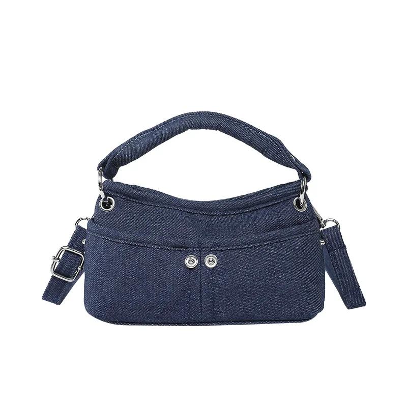 Fashi Solid Zipper Denim Small Square Shoulder Bags Hot Trendy Simple Handbags for Women 2026 Casual Crossbody Bags
Fashi Solid Zipper Denim Small Square Shoulder Bags Hot Trendy Simple Handbags for Women 2026 Casual Crossbody Bags