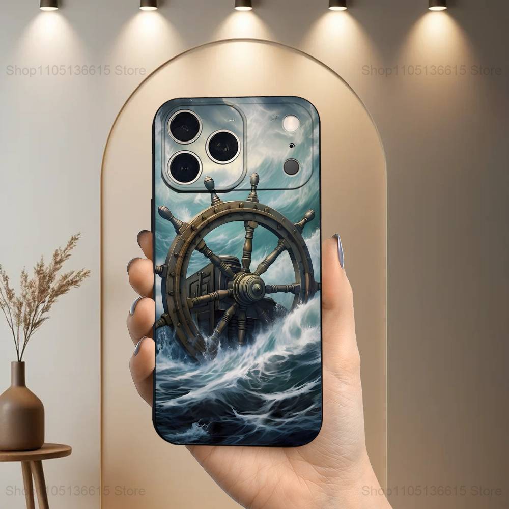 Ship Wheel Ocean Anchor Case For iPhone 12,14,15,16,11,17,13,X,Mini,SE,XS,Plus,Pro,Max,8,7,XR,Soft Silicone Black iPhone17
Ship Wheel Ocean Anchor Case For iPhone 12,14,15,16,11,17,13,X,Mini,SE,XS,Plus,Pro,Max,8,7,XR,Soft Silicone Black iPhone17
