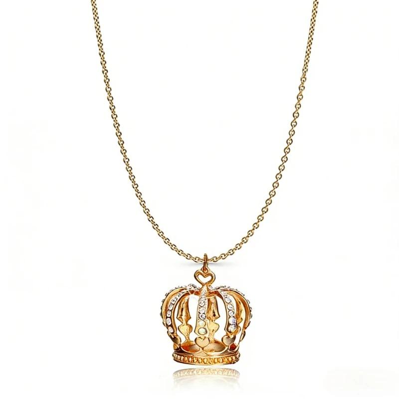 Elegant Crown Pendant Necklace Large Clavicle Chain Sweater Chain Fashion Jewelry Accessory Multiple Colors for Women Girls Gift
Elegant Crown Pendant Necklace Large Clavicle Chain Sweater Chain Fashion Jewelry Accessory Multiple Colors for Women Girls Gift