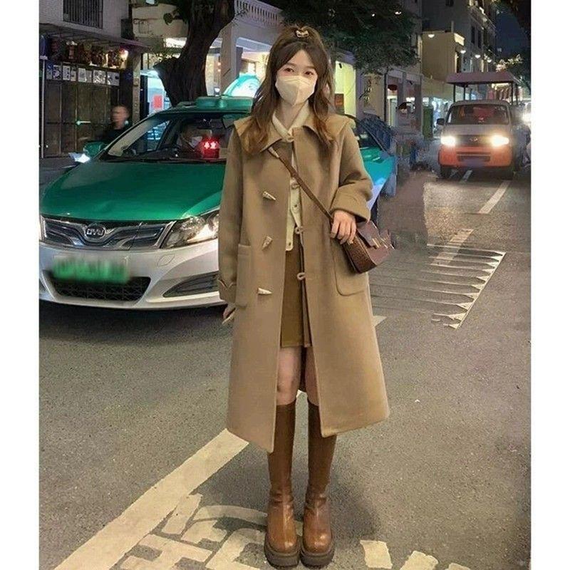 Высококачественное утолщенное шерстяное тренчкот с роговыми пуговицами, осенне-зимняя верхняя одежда средней длины 2XL
Высококачественное утолщенное шерстяное тренчкот с роговыми пуговицами, осенне-зимняя верхняя одежда средней длины 2XL