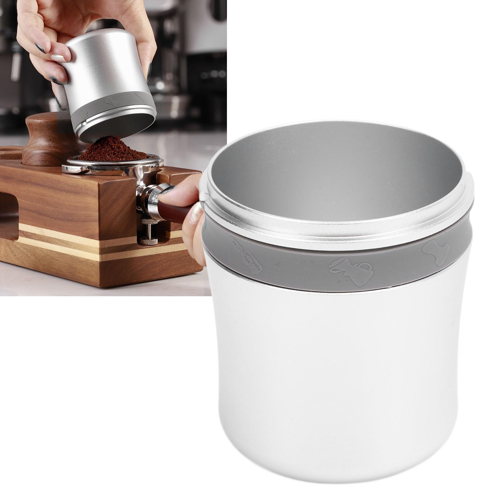 Coffee Machine Handle Dosing Cup 51mm Aluminum Coffee Powder Cup Coffee Grinder Dose Cup A
Coffee Machine Handle Dosing Cup 51mm Aluminum Coffee Powder Cup Coffee Grinder Dose Cup A