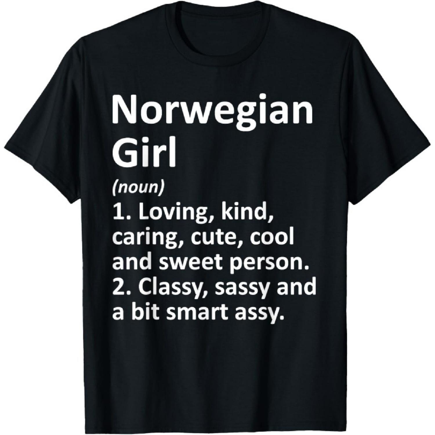 NORWEGIAN GIRL NORWAY Gift Funny Country Home Roots Descent T-Shirt L чорний
NORWEGIAN GIRL NORWAY Gift Funny Country Home Roots Descent T-Shirt L чорний