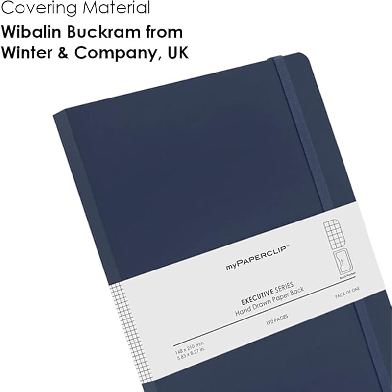 myPAPERCLIP Executive Series Notebook, A5 (148 x 210mm, 5.83 x 8.27 in.) Checks, ESX192A5-C Blue 5
myPAPERCLIP Executive Series Notebook, A5 (148 x 210mm, 5.83 x 8.27 in.) Checks, ESX192A5-C Blue 5