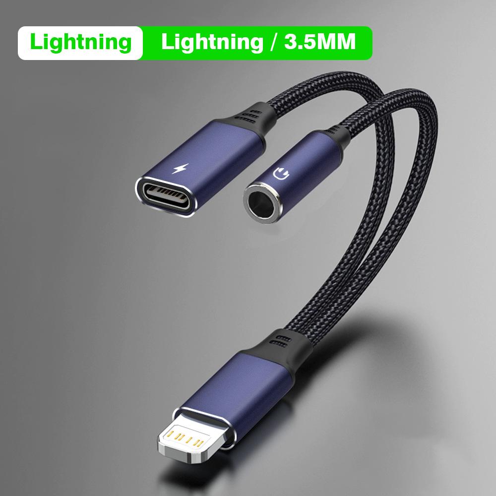 2-in-1 Charging & Audio Adapter for Lightning to 3.5mm Headphone Jack Dongle Splitter For 14 13 12 11 XS XR 8 7
2-in-1 Charging & Audio Adapter for Lightning to 3.5mm Headphone Jack Dongle Splitter For 14 13 12 11 XS XR 8 7