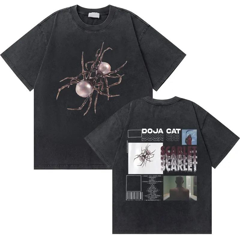 Oversized Acid-Wash Vintage Short-Sleeve T-Shirt Featuring Doja Cat The Scarlet Tour Blood V Graphic Print L
Oversized Acid-Wash Vintage Short-Sleeve T-Shirt Featuring Doja Cat The Scarlet Tour Blood V Graphic Print L