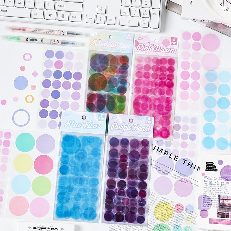 Multi Color Dot Stickers 6pcs/pack, Removable Self-Adhesive Round Tags PET Stickers Waterproof, Decoration Stickers
Multi Color Dot Stickers 6pcs/pack, Removable Self-Adhesive Round Tags PET Stickers Waterproof, Decoration Stickers