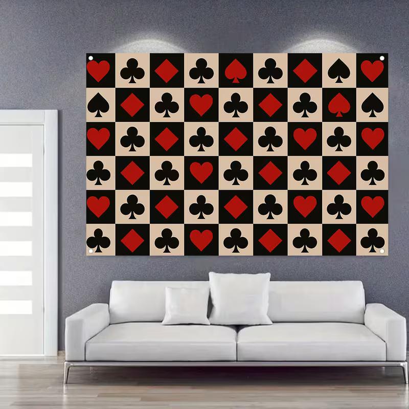 2D Retro Playing Card Suit Tapestry Wall Hanging Casino Party Background Cloth 47.2x31.5inch/120*80cm
2D Retro Playing Card Suit Tapestry Wall Hanging Casino Party Background Cloth 47.2x31.5inch/120*80cm