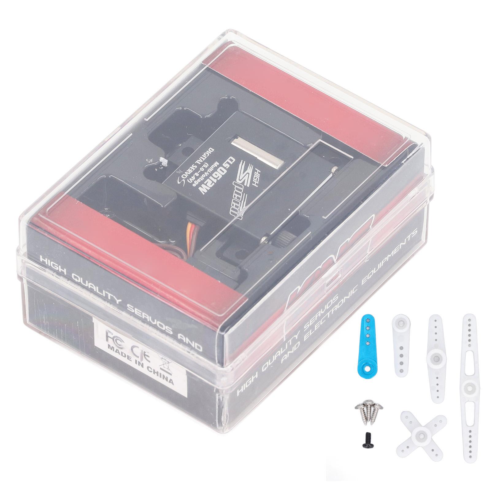 High Torque RC Servo Motor Aluminum Alloy Metal Gear Digital Steering Servo with 5 Servo Arms for DIY RC Plane Car Robot
High Torque RC Servo Motor Aluminum Alloy Metal Gear Digital Steering Servo with 5 Servo Arms for DIY RC Plane Car Robot