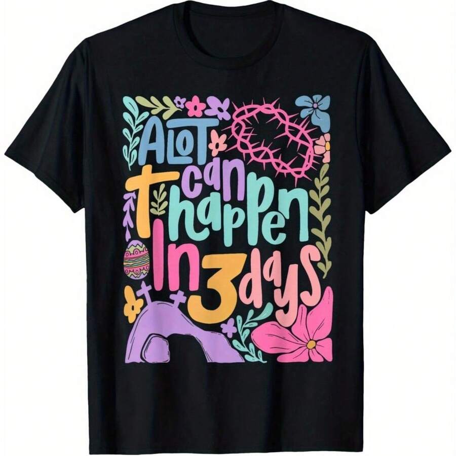 A Lot Can Happen In 3 Days Boho Easter He Is Risen TShirt Vibrant Bohemian Design With Cross Motif S
A Lot Can Happen In 3 Days Boho Easter He Is Risen TShirt Vibrant Bohemian Design With Cross Motif S