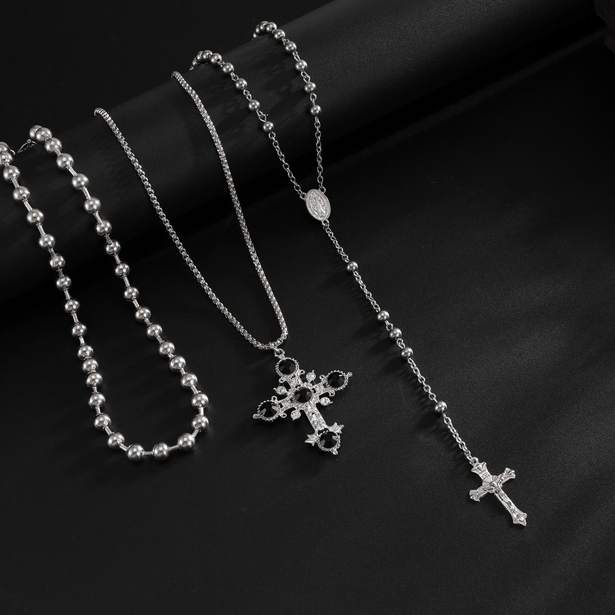 Exaggerated Rhinestone Cross Pendant Necklace for Men Hip Hop High-End Layered Collarbone Chain New Style White K-06686
Exaggerated Rhinestone Cross Pendant Necklace for Men Hip Hop High-End Layered Collarbone Chain New Style White K-06686
