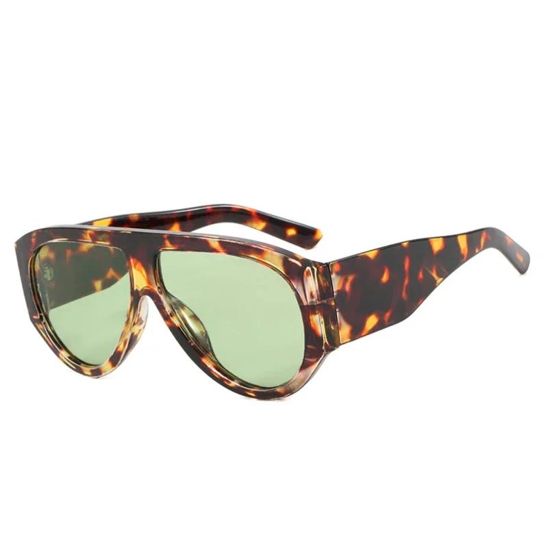 Ins Popular Fashion Pilot Women Leopard Green Sunglasses Retro Wide Legs Men Trending Punk Gradient Sun Glasses
Ins Popular Fashion Pilot Women Leopard Green Sunglasses Retro Wide Legs Men Trending Punk Gradient Sun Glasses