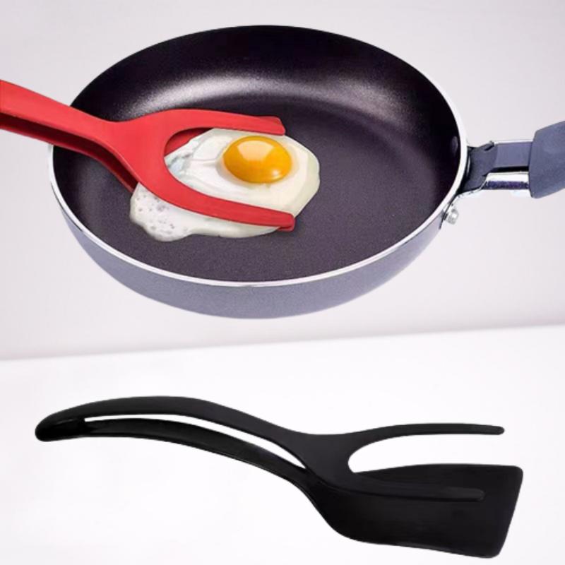 Flip Pliers 2 In 1 Nylon Grip Egg Spatula Tongs Steak Clamps Pancake Fried Multifunctional Non-Stick Clips Kitchen Accessories
Flip Pliers 2 In 1 Nylon Grip Egg Spatula Tongs Steak Clamps Pancake Fried Multifunctional Non-Stick Clips Kitchen Accessories